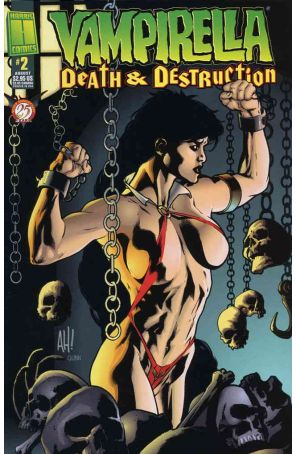 Vampirella: Death And Destruction 2 published by Harris with cover art by Adam Hughes