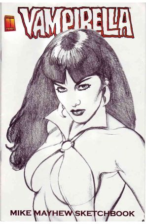 Vampirella: Mike Mayhew Sketchbook 1 published by Harris with cover art by Mike Mayhew