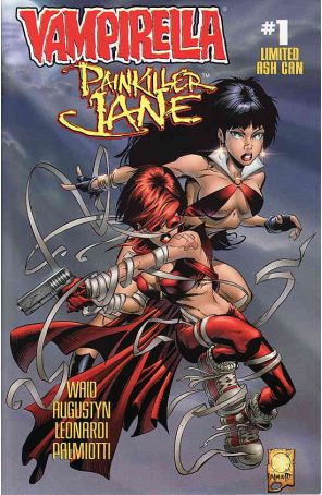 Vampirella/Painkiller Jane Ashcan 1 published by Harris with cover art by Joe Quesada