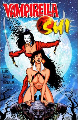 Vampirella/Shi 1 published by Harris with cover art by Adam Hughes