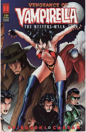 Vengeance of Vampirella 0 published by Harris with cover art by Caesar Antomattei