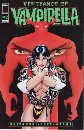 Vengeance of Vampirella 2 published by Harris with cover art by Andrew Buzz