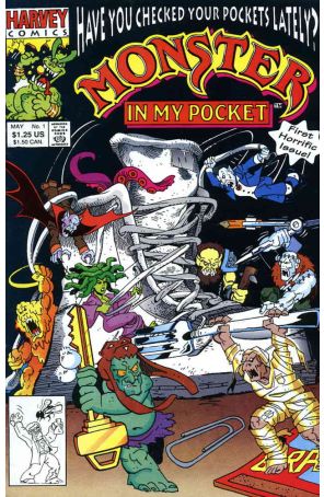 Monster in My Pocket 1 published by Harvey with cover art by Ernie Colón