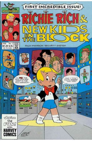 Richie Rich and the New Kids on the Block 1 published by Harvey