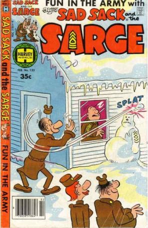 Sad Sack And The Sarge 135 published by Harvey