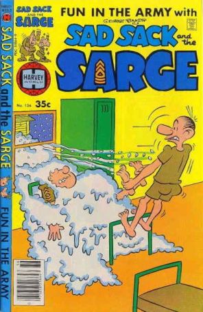 Sad Sack And The Sarge 136 published by Harvey