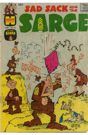 Sad Sack And The Sarge 68 published by Harvey with cover art by George Baker