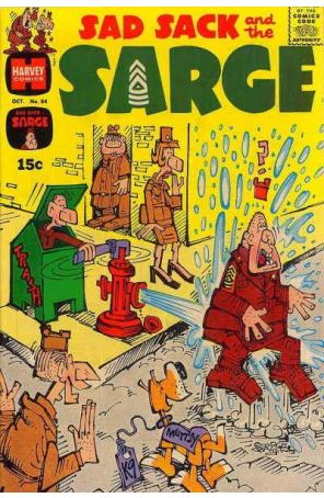 Sad Sack And The Sarge 84 published by Harvey with cover art by George Baker
