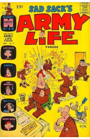 Sad Sack Army Life Parade 13 published by Harvey with cover art by George Baker