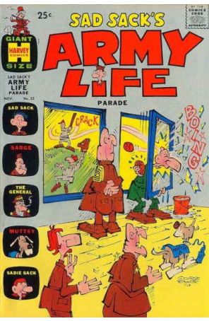 Sad Sack Army Life Parade 22 published by Harvey with cover art by George Baker