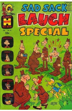 Sad Sack Laugh Special 34 published by Harvey with cover art by George Baker
