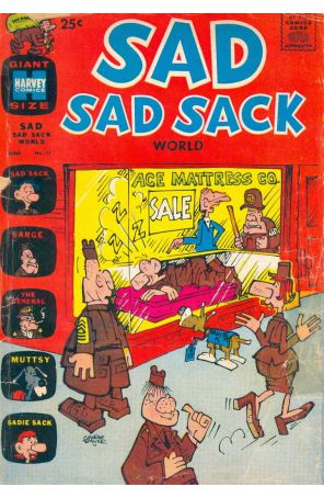 Sad Sad Sack World 17 published by Harvey with cover art by George Baker
