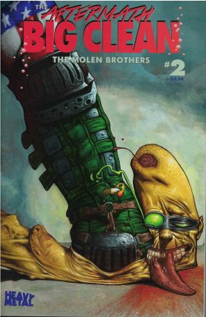 Aftermath: Big Clean 2B published by Heavy Metal with cover art by Kevin Molen