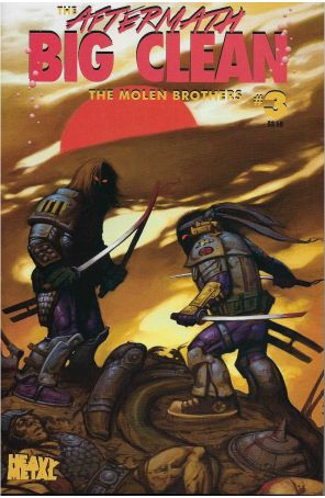 Aftermath: Big Clean 3B published by Heavy Metal with cover art by Kevin Molen