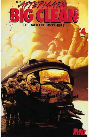 Aftermath: Big Clean 4B published by Heavy Metal with cover art by Kevin Molen
