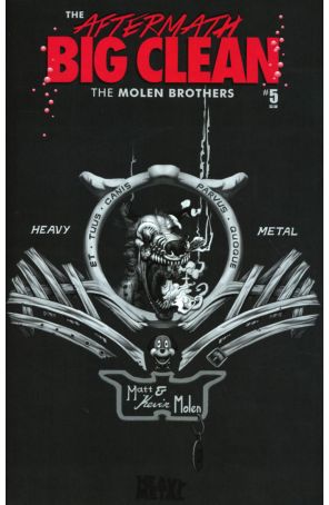 Aftermath: Big Clean 5B published by Heavy Metal with cover art by Kevin Molen