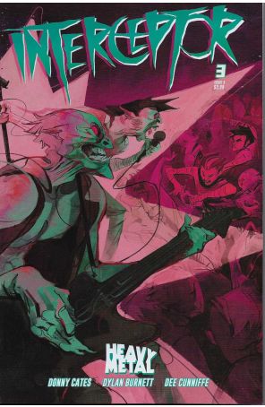 Interceptor 3B published by Heavy Metal with cover art by Nick Pitarra