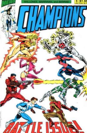 Champions (Hero) 5 published by Hero with cover art by Chris Marrinan