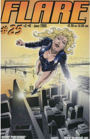Flare (3rd Series) 25 published by Hero with cover art by Tim Burgard