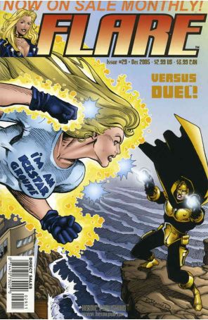 Flare (3rd Series) 29 published by Hero with cover art by Frank Brunner