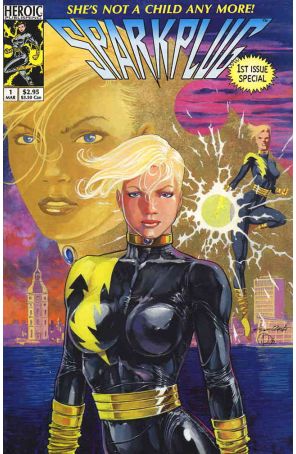 Sparkplug 1 published by Hero with cover art by Scott Clark and Daerick Gröss
