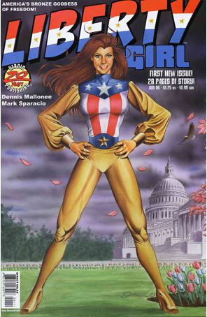 Liberty Girl 1 published by Heroic with cover art by Mark Sparacio