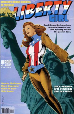 Liberty Girl 3 published by Heroic with cover art by Mark Sparacio