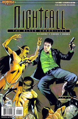 NightfalL: The Black Chronicles 1 published by Homage with cover art by Tomm Coker