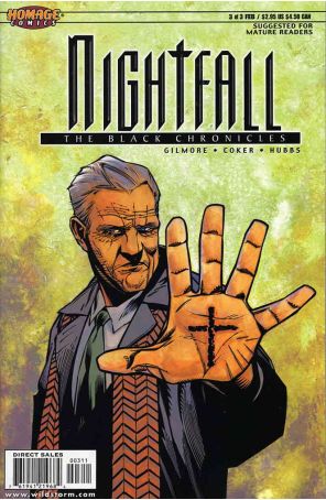 NightfalL: The Black Chronicles 3 published by Homage with cover art by Tomm Coker