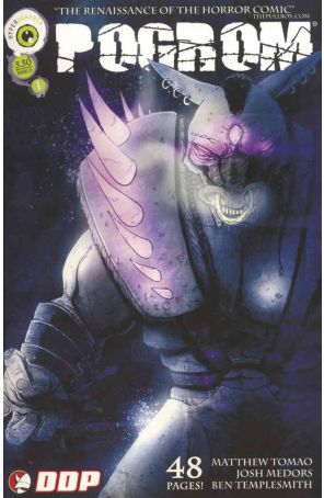 Pogrom 1 published by Devil's Due with cover art by Ben Templesmith