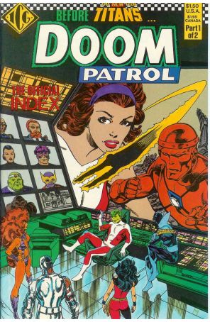 Official Doom Patrol Index 1 published by ICG with cover art by John Byrne