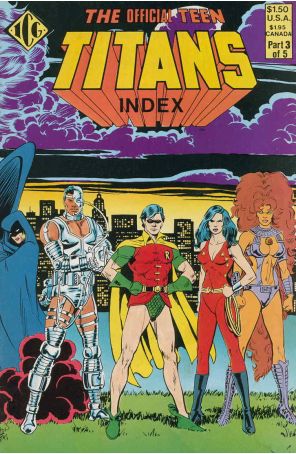 The Official Teen Titans Index 3 published by ICG with cover art by Chuck Patton