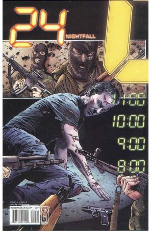 24: Nightfall 4A published by IDW with cover art by Joe Corroney