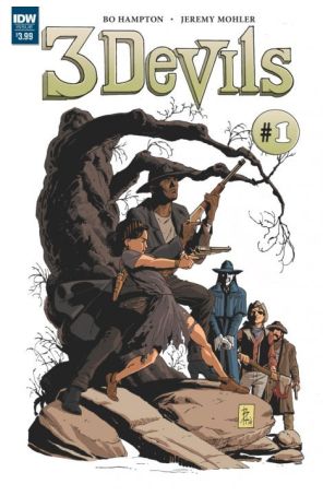 3 Devils 1 published by IDW with cover art by Bo Hampton