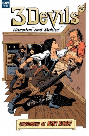 3 Devils 3 published by IDW with cover art by Bo Hampton