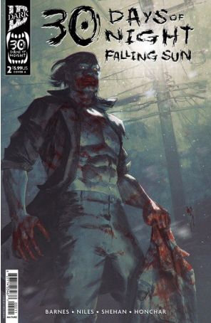 30 Days of Night: Falling Sun 2A published by IDW with cover art by Chris Shehan