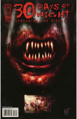 30 Days of Night: Spreading the Disease 3B published by IDW with cover art by Nat Jones