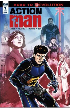 Action Man (IDW) 1A published by IDW with cover art by Paolo Villanelli