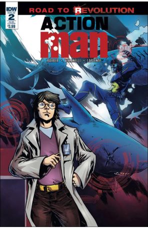 Action Man (IDW) 2A published by IDW with cover art by Paolo Villanelli and John-Paul Bove