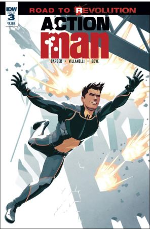 Action Man (IDW) 3 published by IDW with cover art by Chris Evenhuis