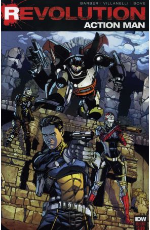 Action Man: Revolution 1 published by IDW with cover art by Drew Johnson