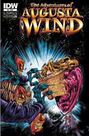 The Adventures of Augusta Wind 5 published by IDW with cover art by Vassilis Gogtzilas
