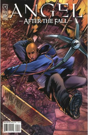 Angel: After the Fall 4A published by IDW with cover art by Franco Urru