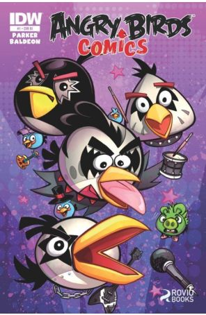 Angry Birds Comics 1A published by IDW with cover art by Jose Holder