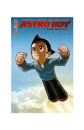 Astro Boy The Movie Official Movie Adaptation 1A published by IDW with cover art by Gabriel Rodriguez