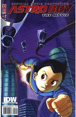 Astro Boy The Movie Official Movie Adaptation 2 published by IDW with cover art by E.J. Su