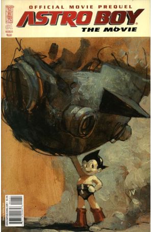 Astro Boy: The Movie Official Movie Prequel 1B published by IDW with cover art by Ashley Wood