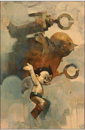 Astro Boy: The Movie Official Movie Prequel 4C published by IDW with cover art by Ashley Wood