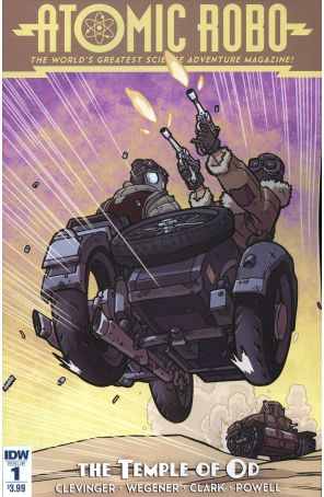Atomic Robo and the Temple of Od 1 published by IDW with cover art by Scott Wegener