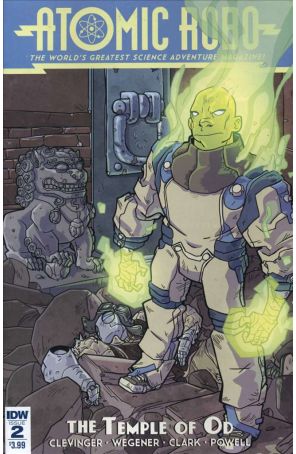 Atomic Robo and the Temple of Od 2 published by IDW with cover art by Scott Wegener